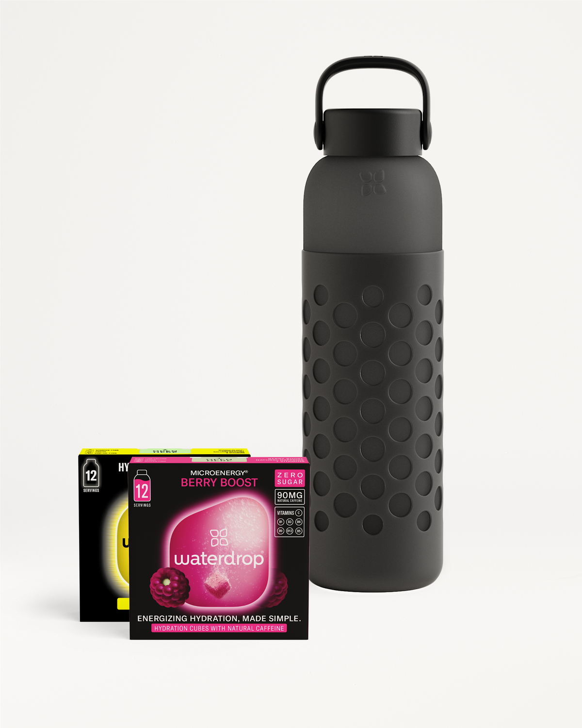 Set se Skleněnou Lahví Frosted