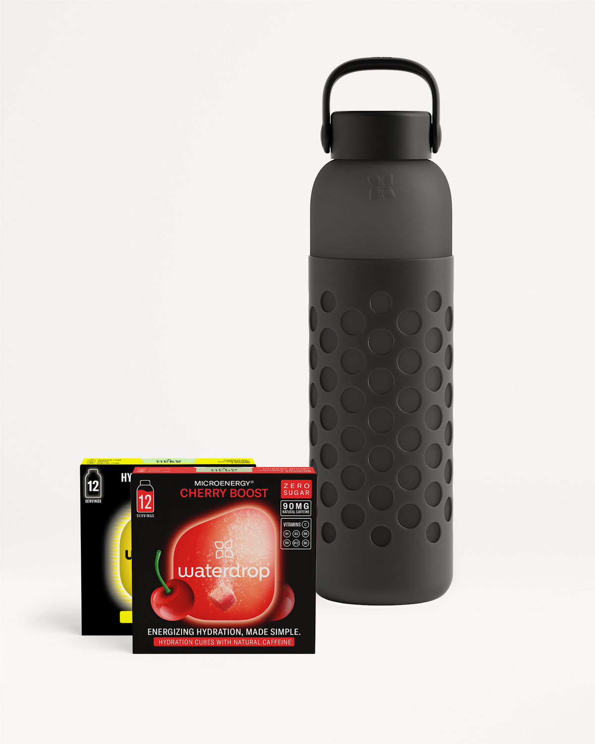 Set se Skleněnou Lahví Frosted