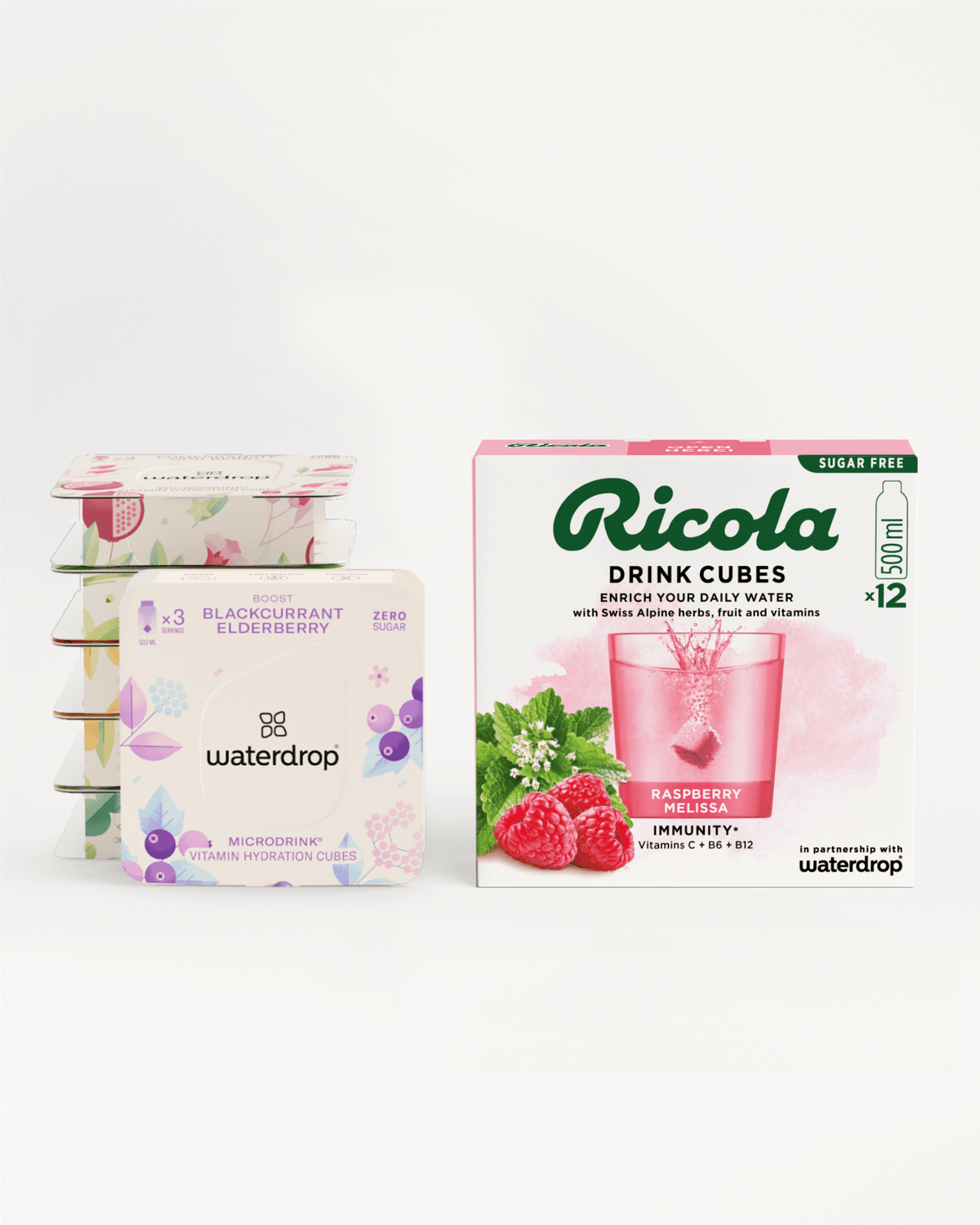 Ochutnávkový Set waterdrop® x Ricola