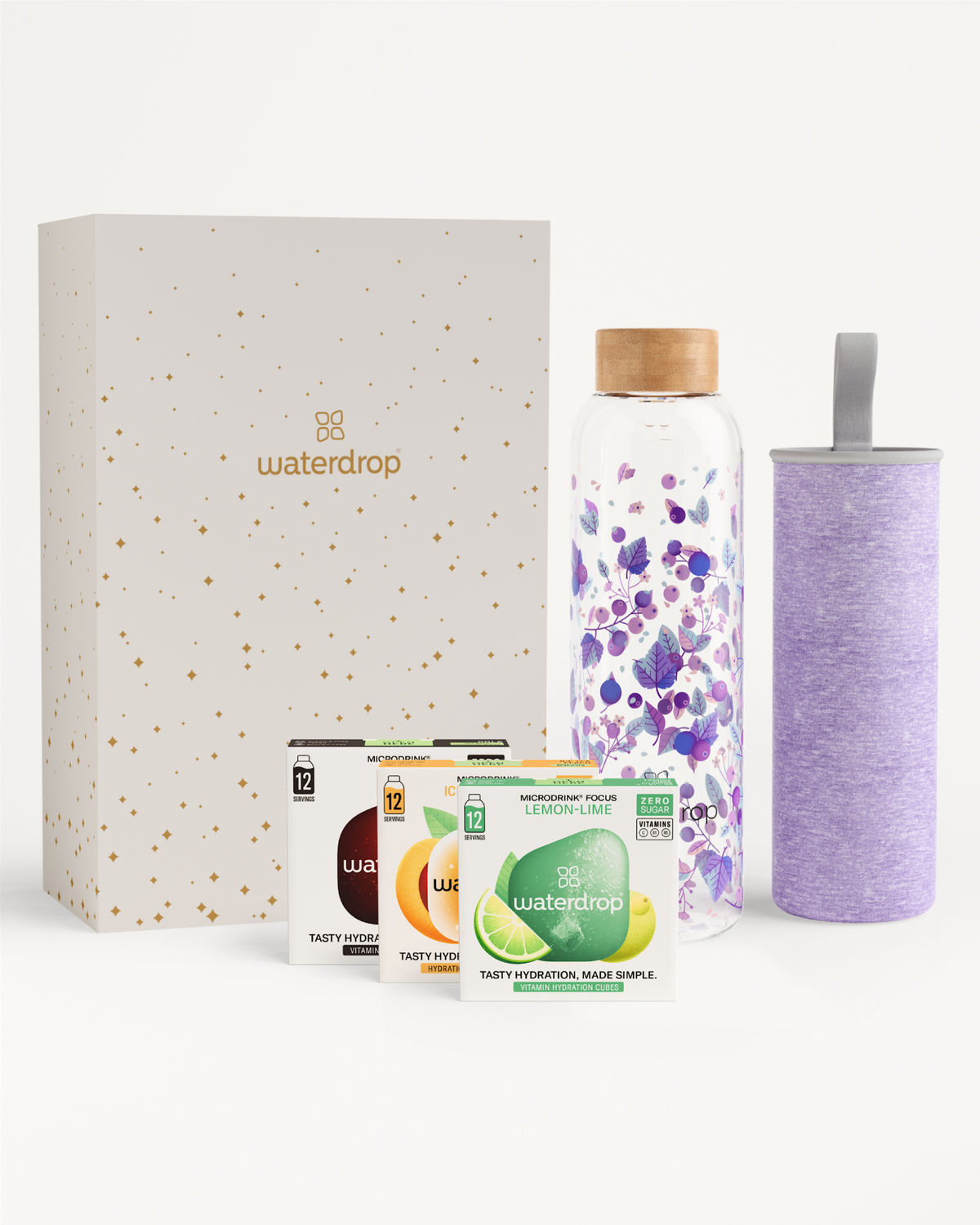 Vánoční Dárkový Set se Skleněnou Lahví