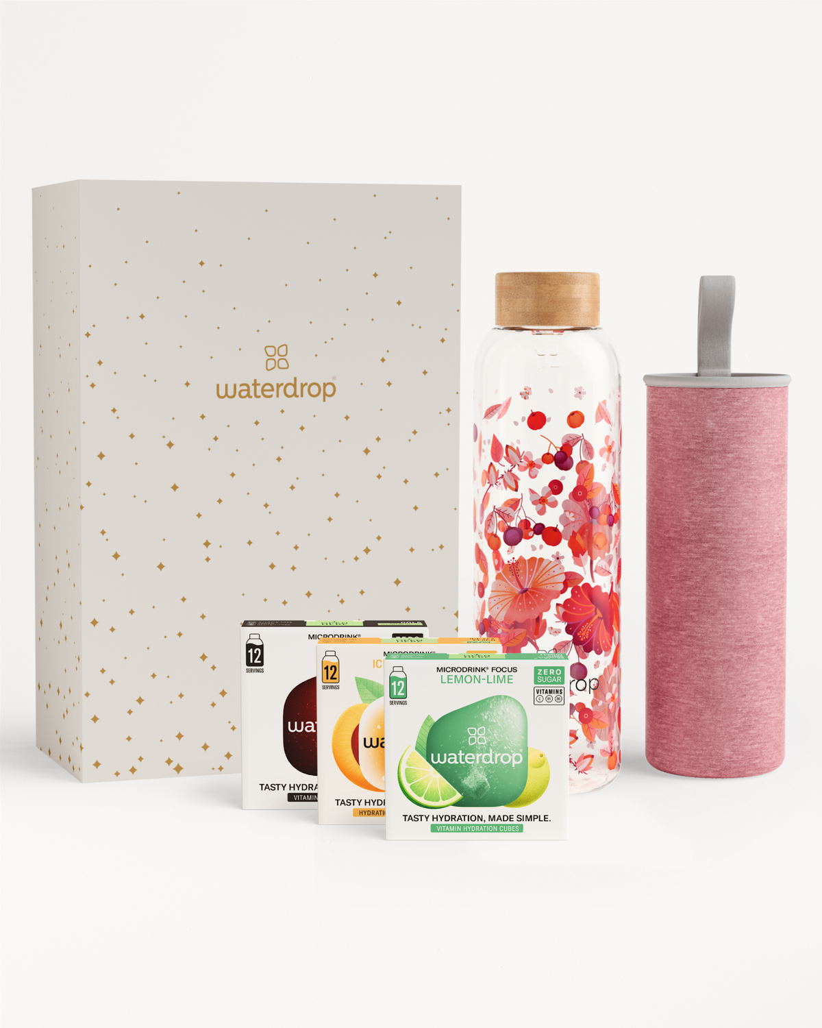 Vánoční Dárkový Set se Skleněnou Lahví