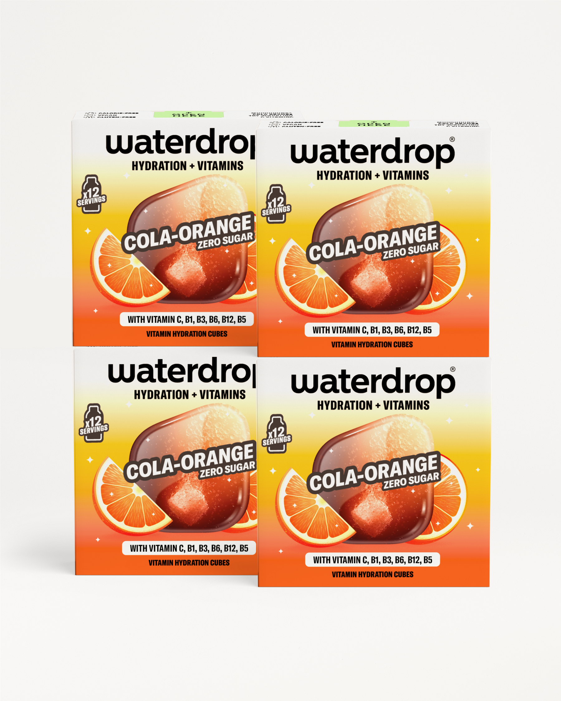 Hydratační kostky COLA ORANGE 3+1 s vitamíny.